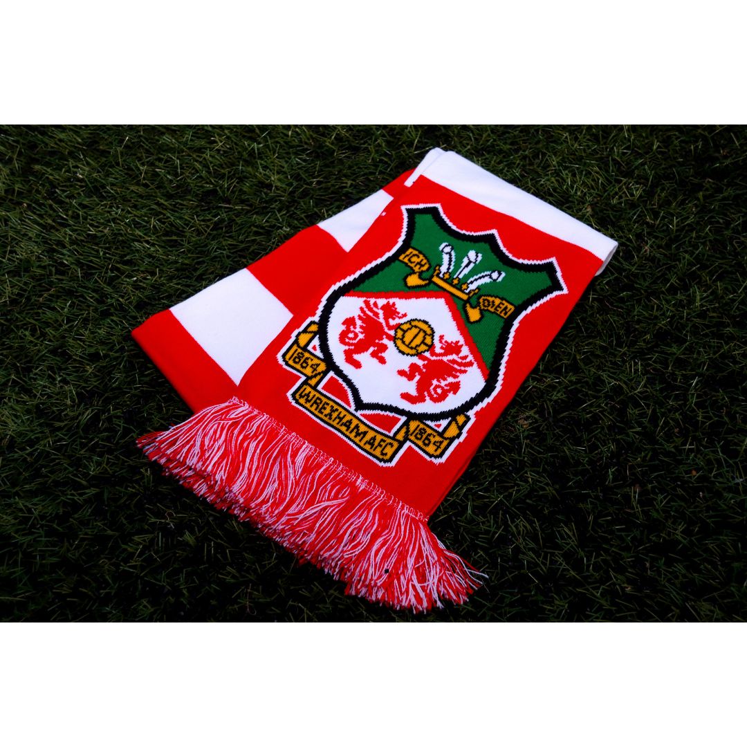 Red & White Bar Scarf