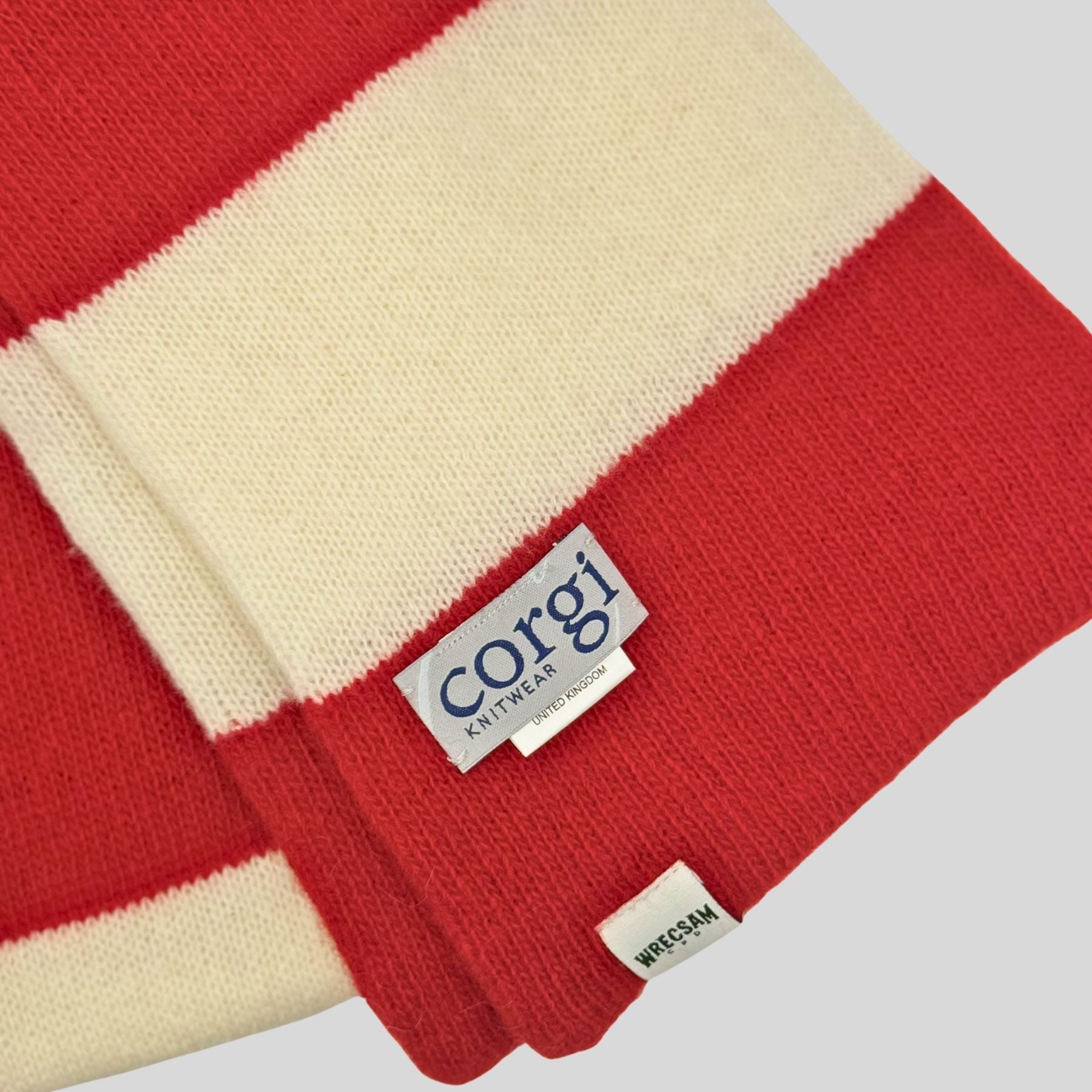 WAFC x Corgi Red & White Scarf