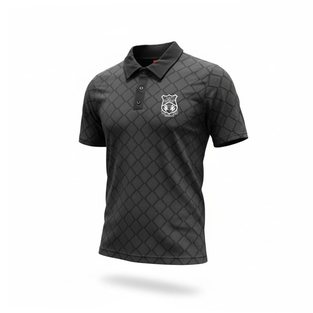 WAFC Dragon Scale Polo Shirt – Black
