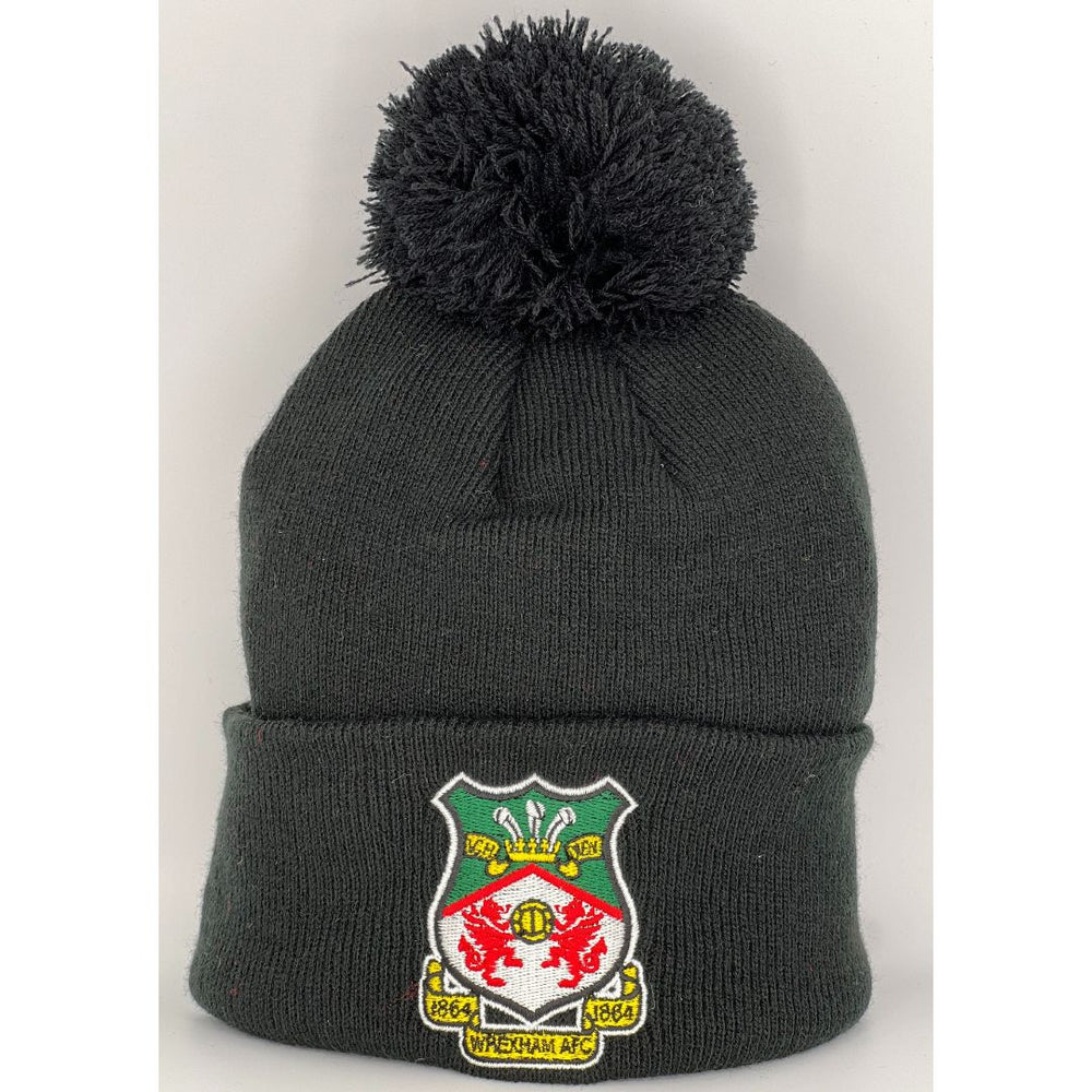 Crest Bobble Hat - Black