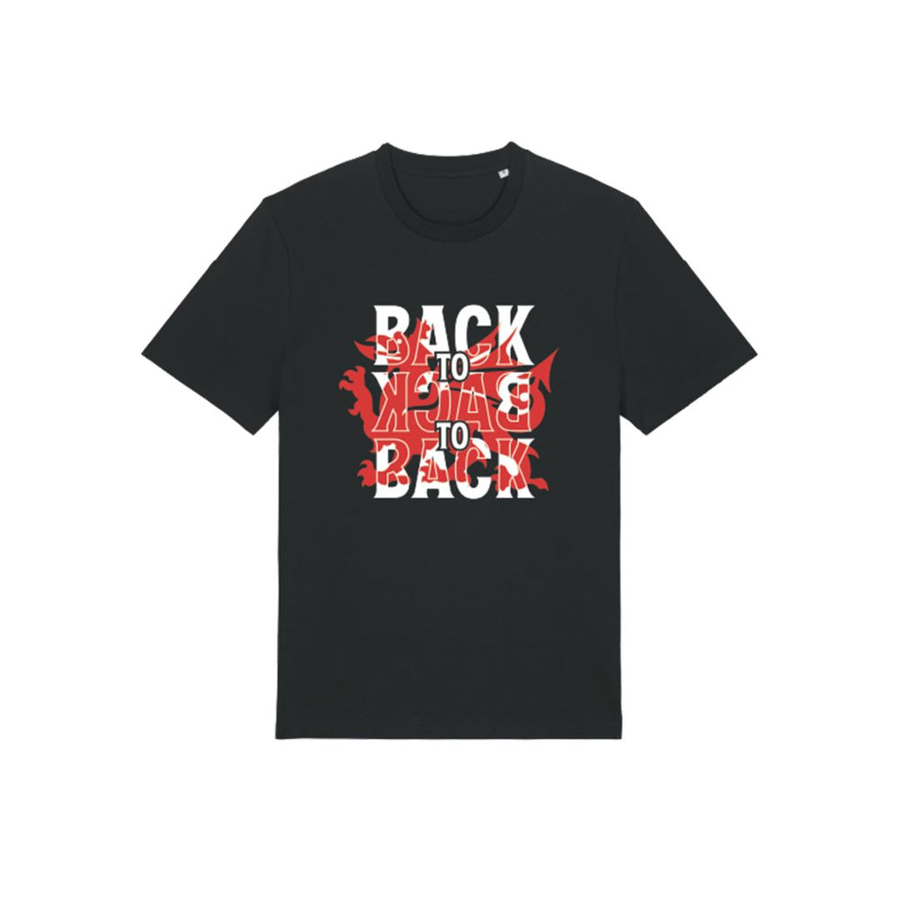 Camiseta juvenil Back to Back to Back - Negra