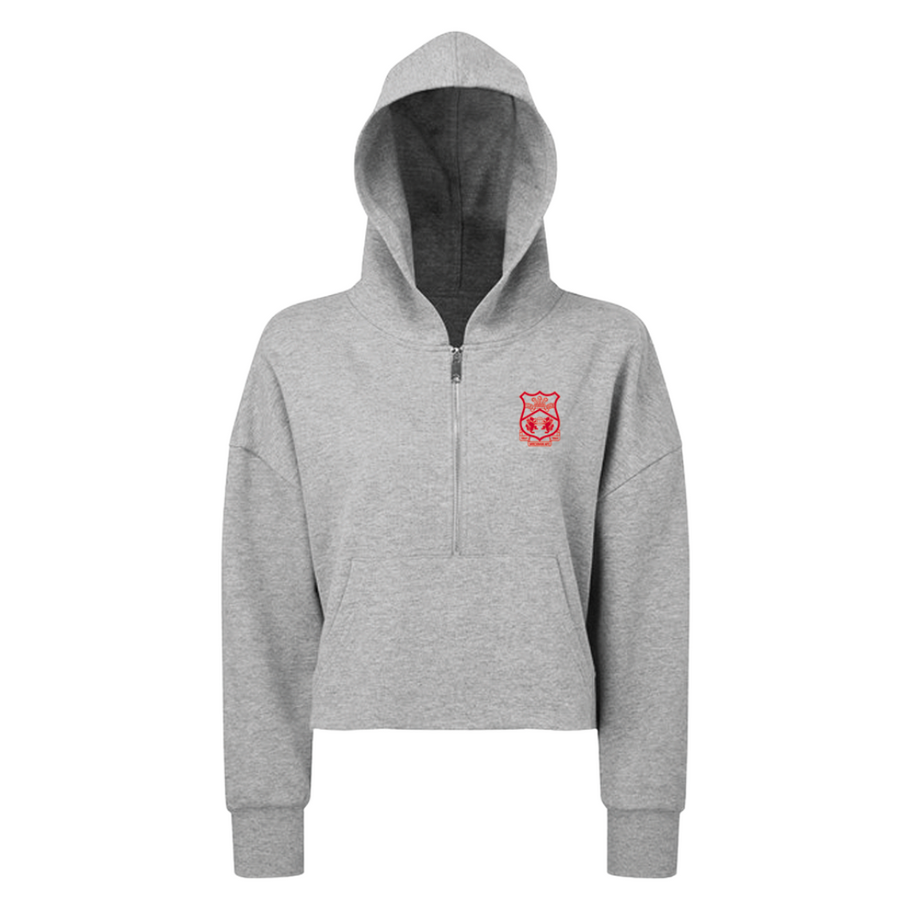 WAFC Women’s Cropped 1/4 Zip Hoodie