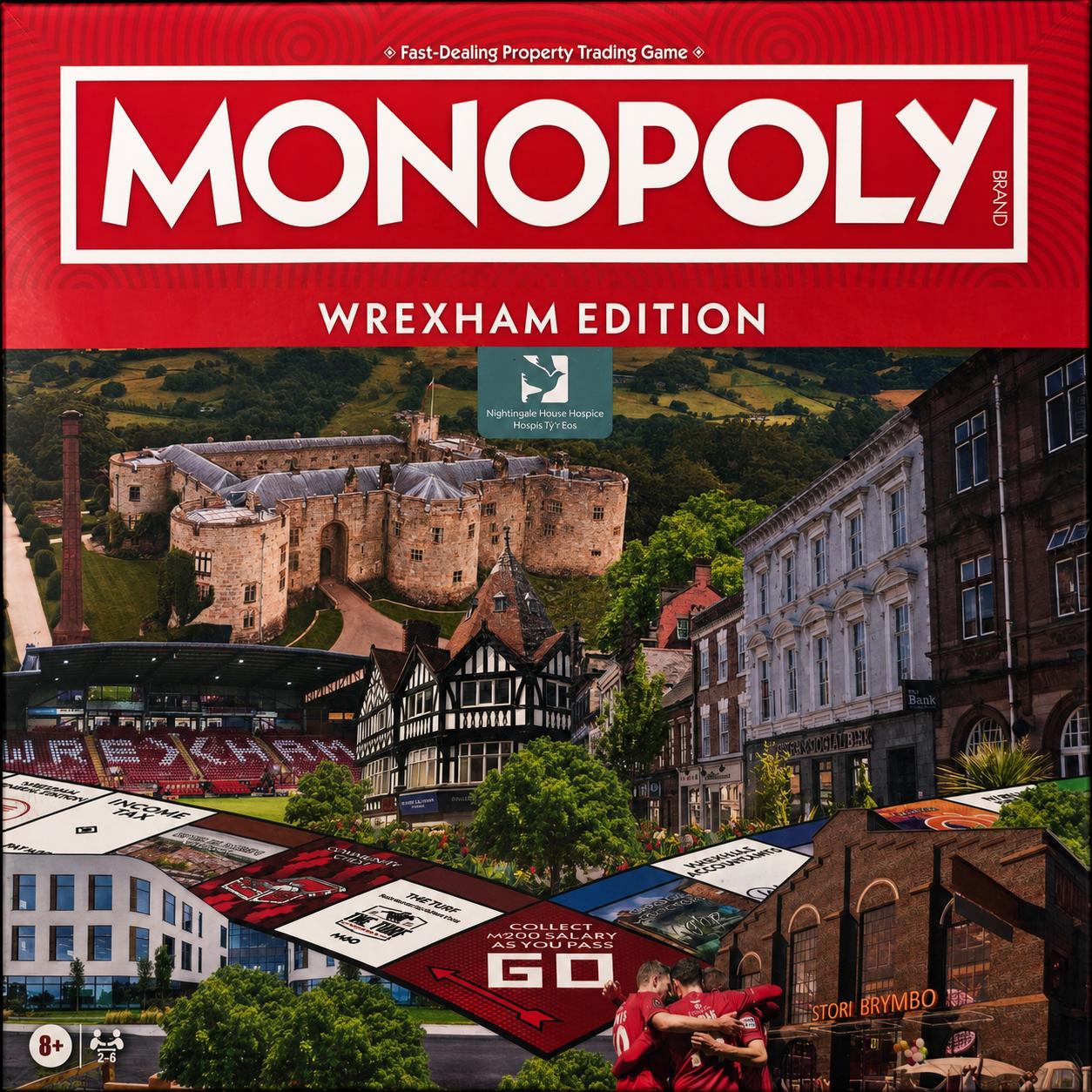 Wrexham Town Monopoly Board