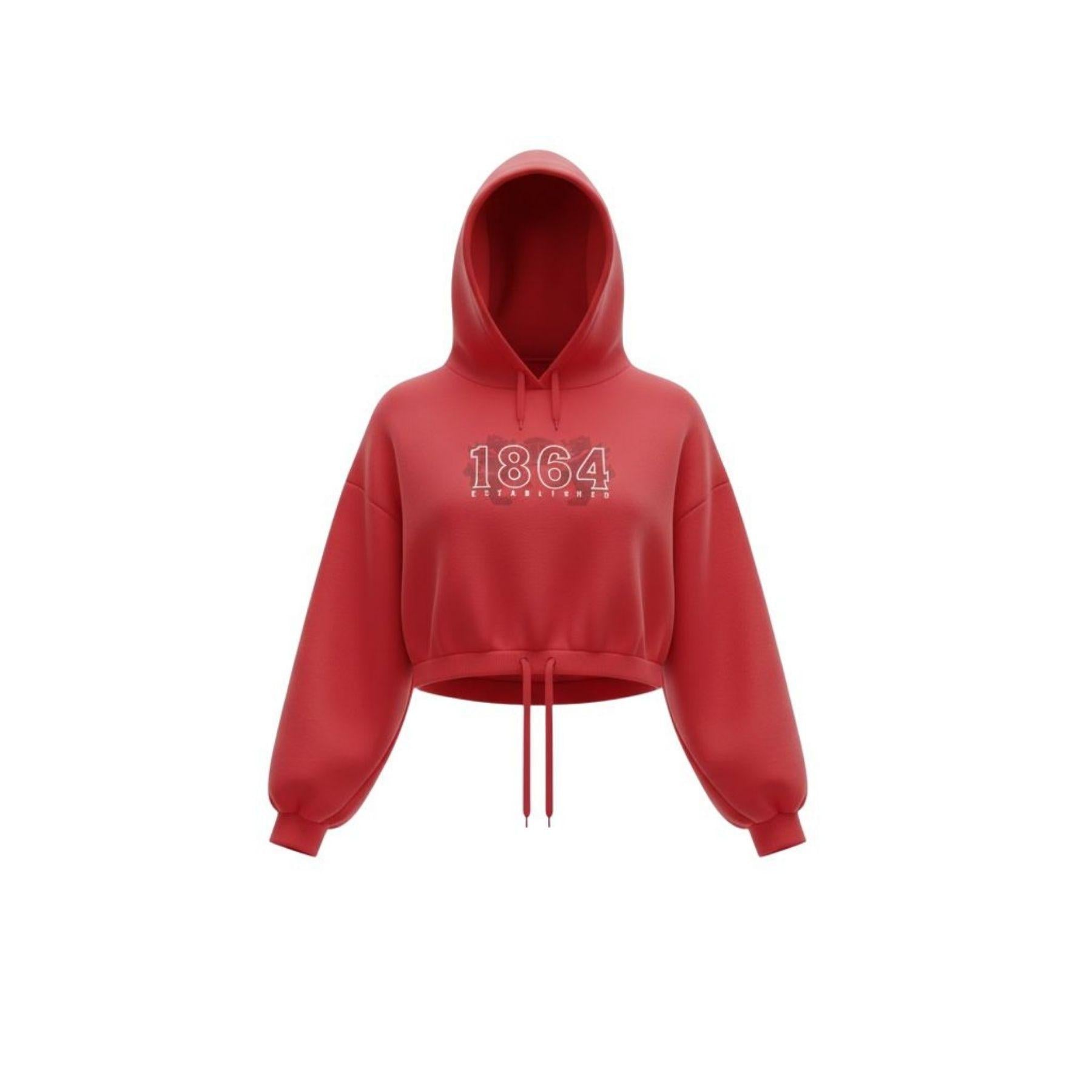 WAFC Women's Cropped Hoodie - Red