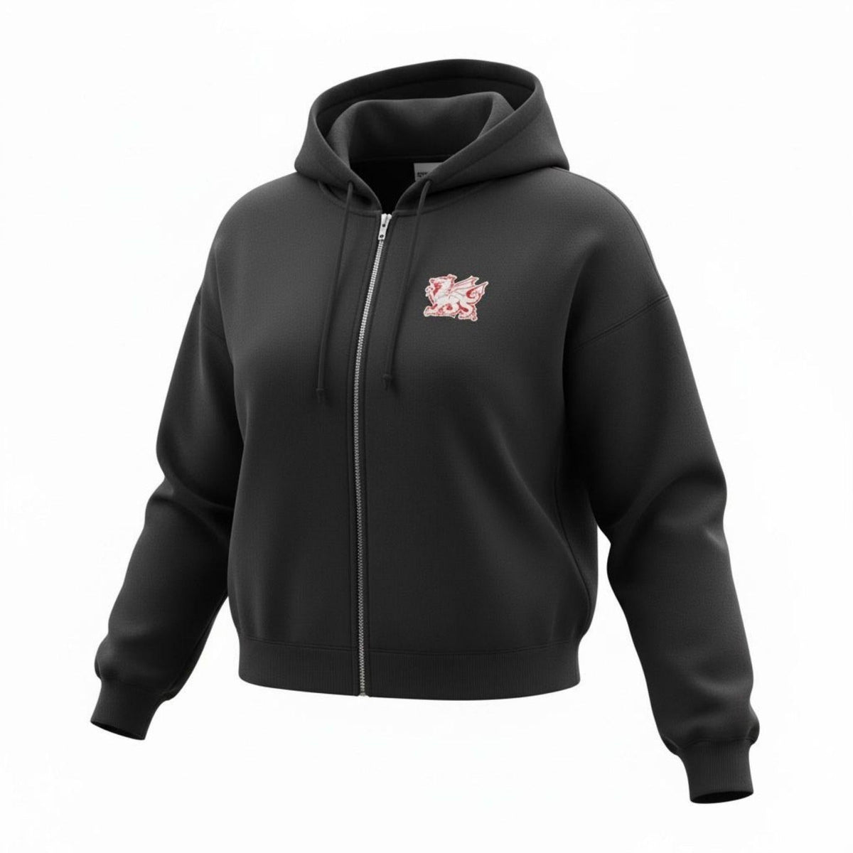 WAFC Women's Dragon Zip-Up Hoodie - Black