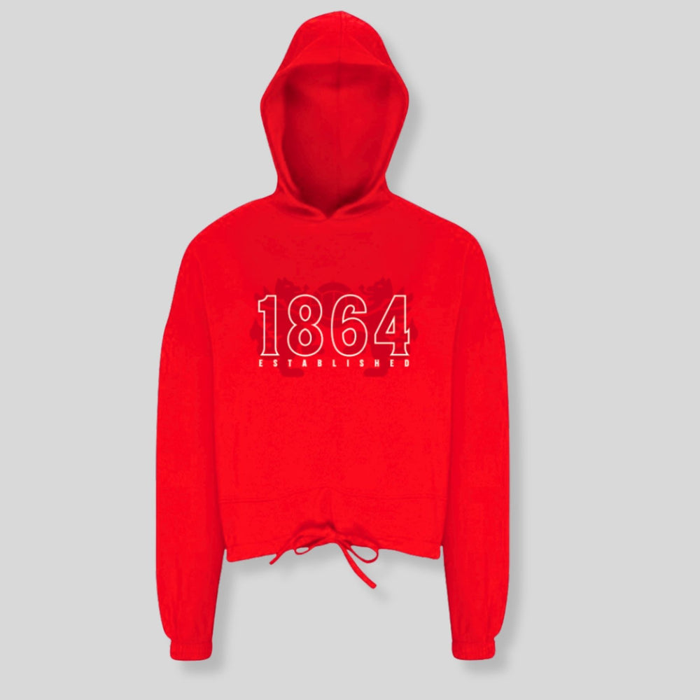 WAFC Women’s Cropped Hoodie – Red