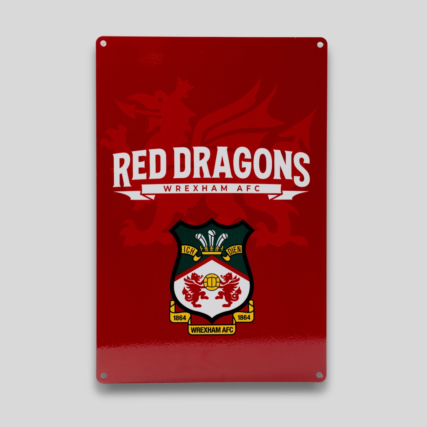 WAFC Red Dragons Metal Sign