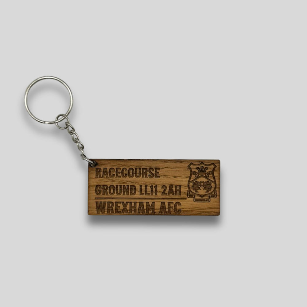 WAFC Wooden Racecourse Keyring