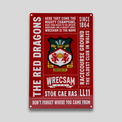 WAFC Chants Metal Sign