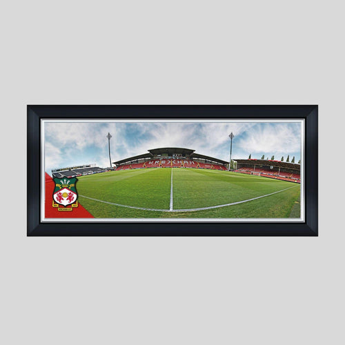 Impresión panorámica enmarcada de 30x11,64" - Línea central de Wrexham