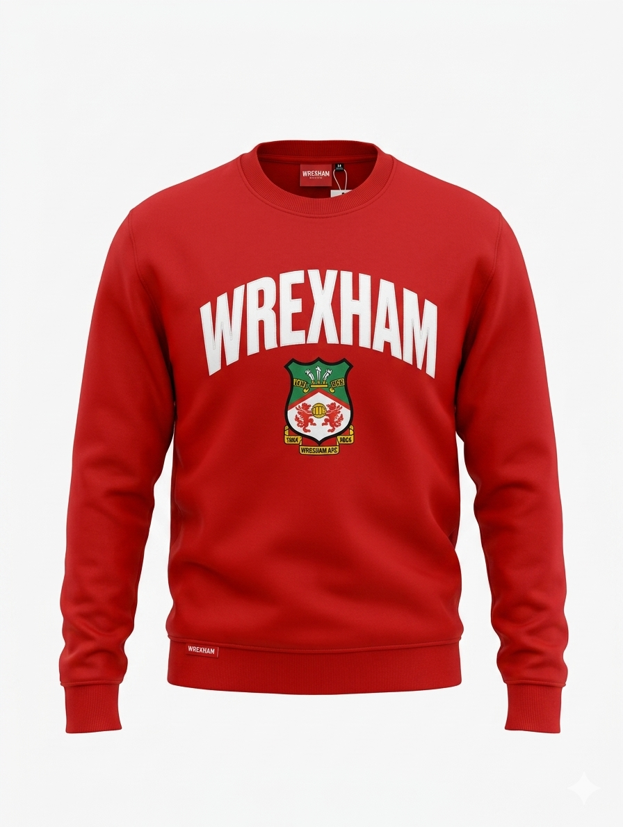 Wrexham True Red Crewneck