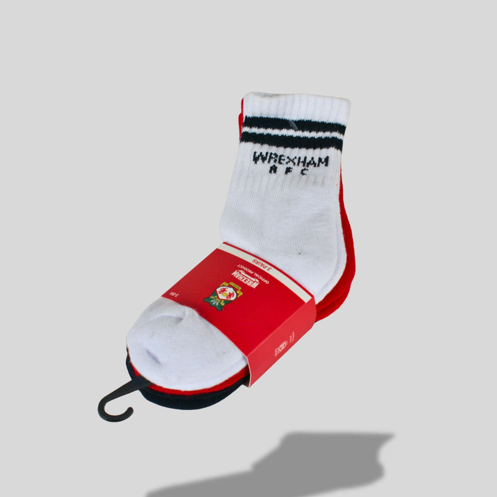 Mens Wrexham 3pk Socks