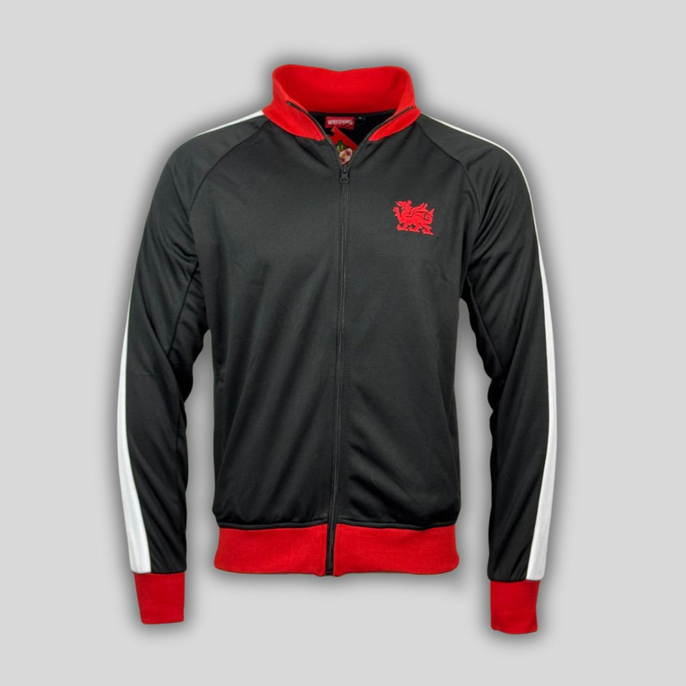 WAFC Red Dragons Track Jacket - Black