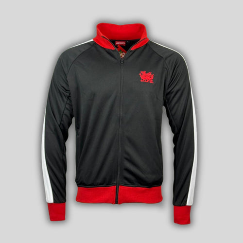 WAFC Red Dragons Track Jacket - Black