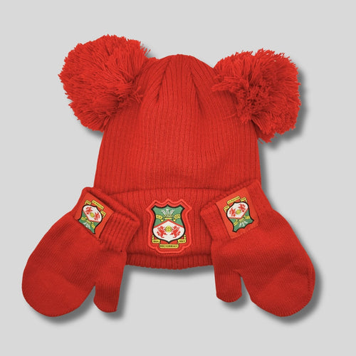WAFC Infant Bobble Hat & Mittens