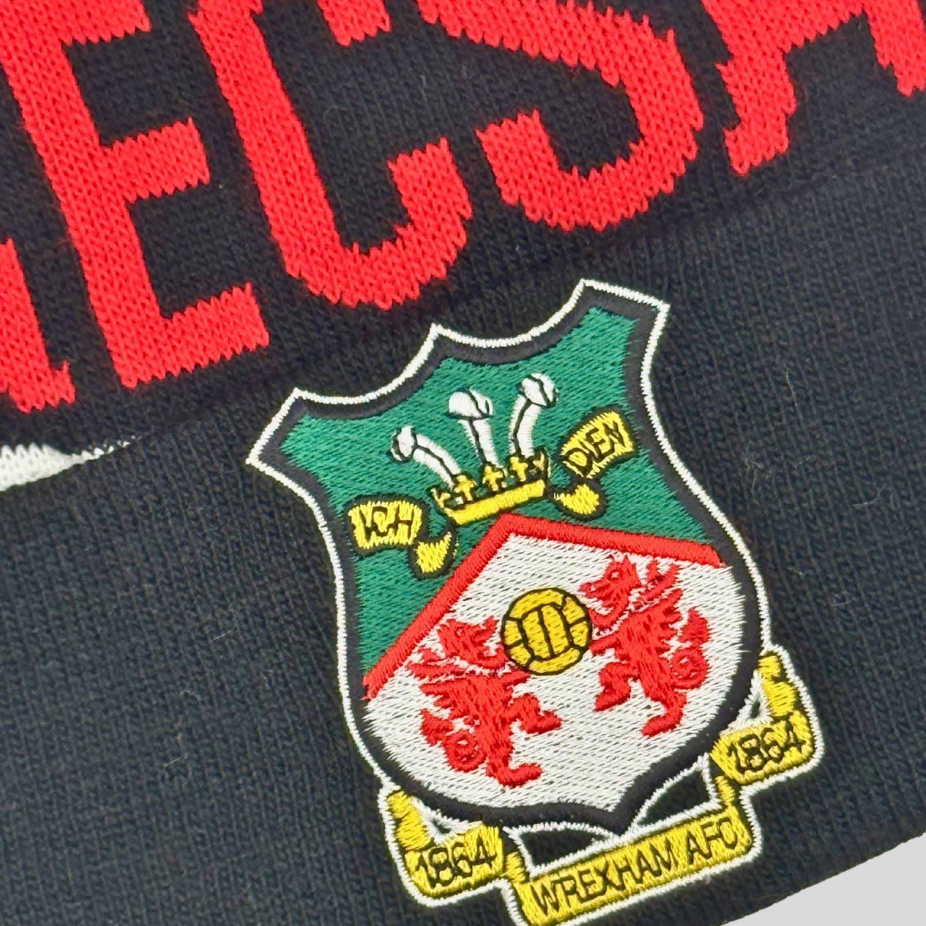 WAFC Wrecsam Bobble Hat - Black
