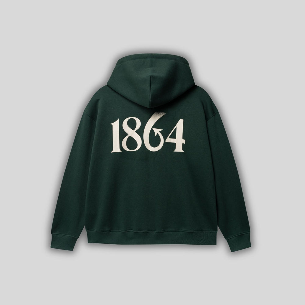 WAFC 1864 Dragon Full-Zip Hoodie - Deep Forest