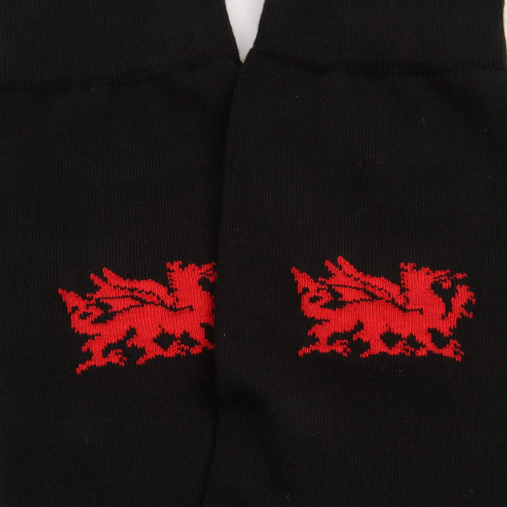 Corgi WAFC Dragon Black Cotton Socks