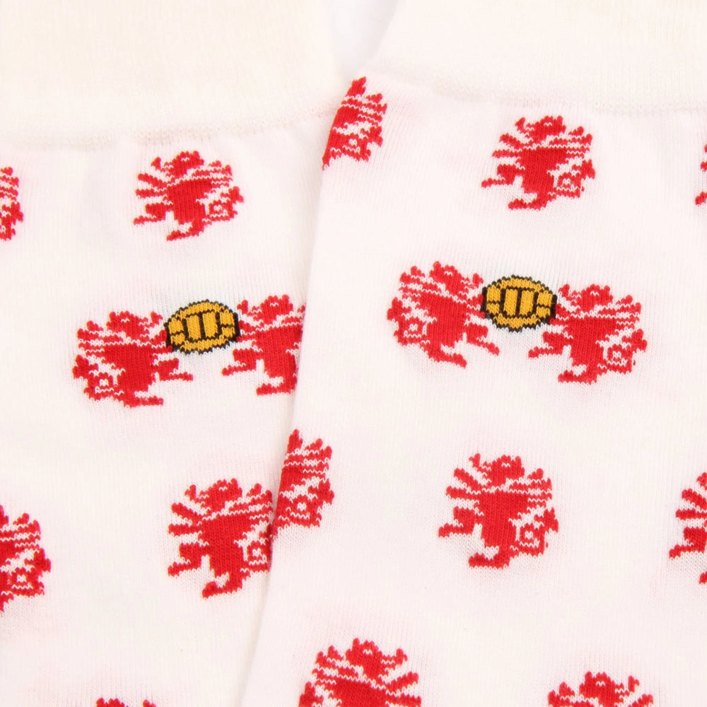 Corgi WAFC White Prancing Dragon Cotton Socks