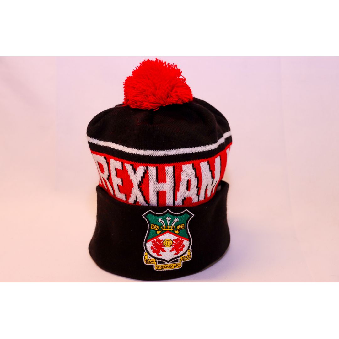 WAFC Black Bobble Hat