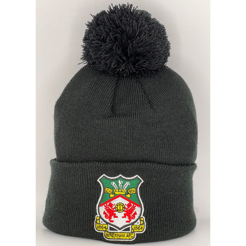 Crest Bobble Hat - Black