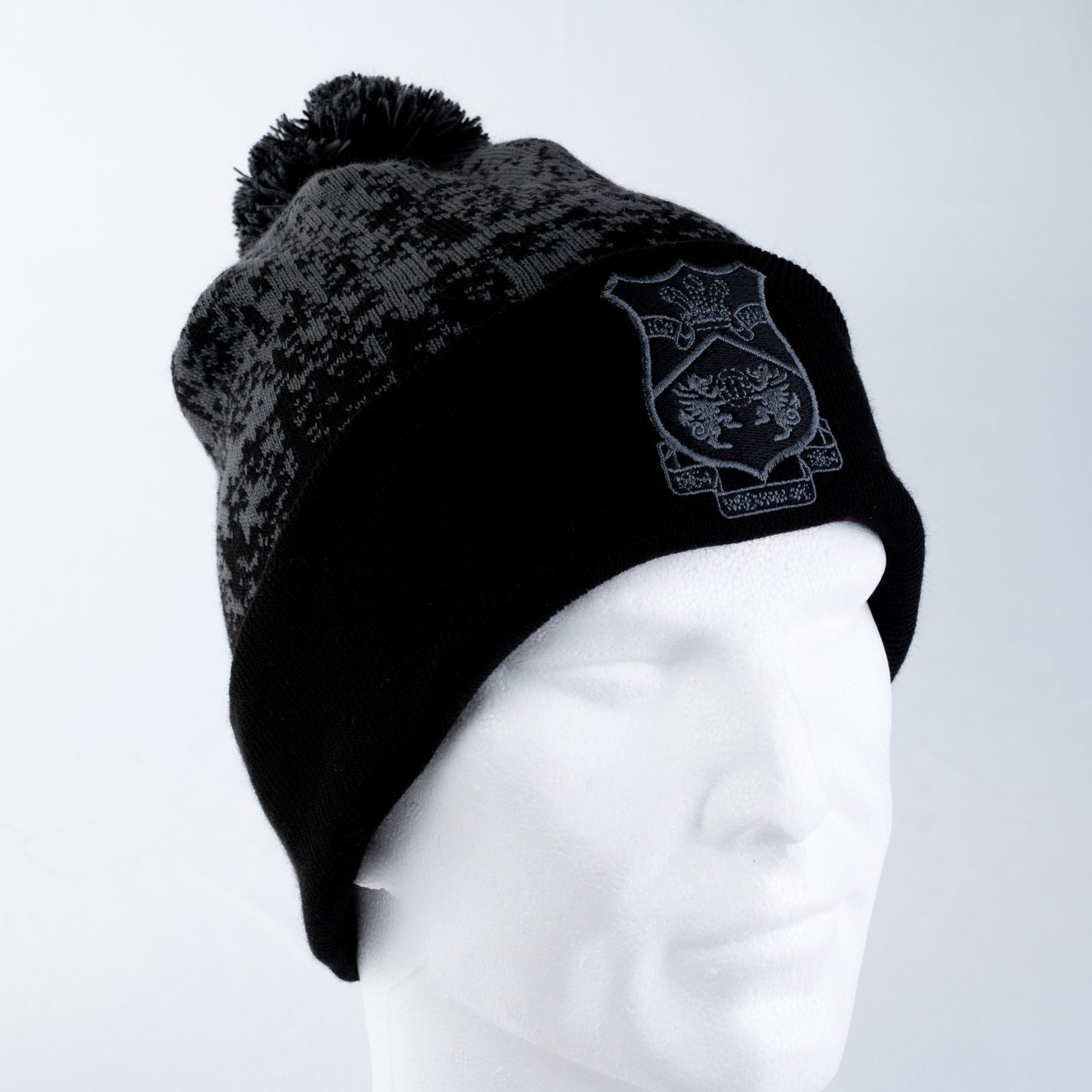 WAFC Black Snowflake Bobble Hat