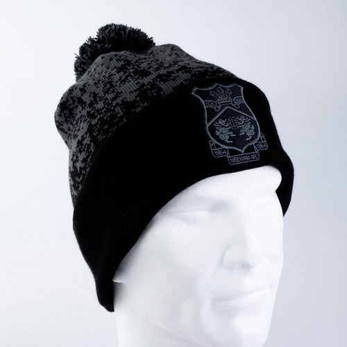 WAFC Black Snowflake Bobble Hat