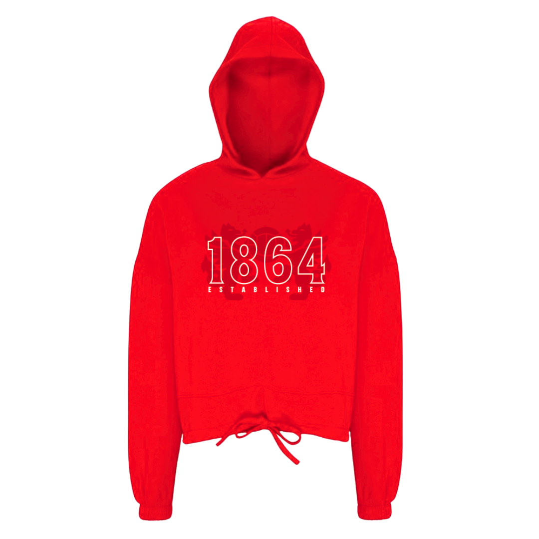 WAFC Women’s Cropped Hoodie – Red