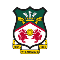 Wrexham AFC logo on a green background