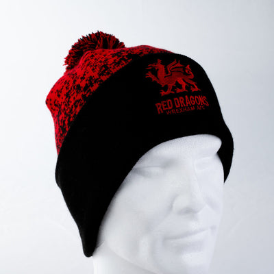WAFC Black and Red Bobble Hat