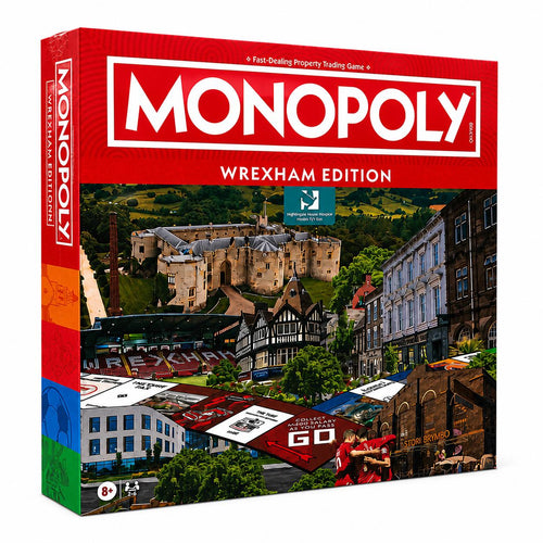 Wrexham Town Monopoly Board