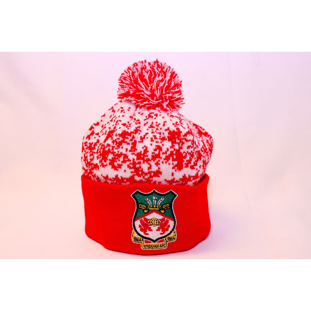 Red Snowflake Bobble Hat
