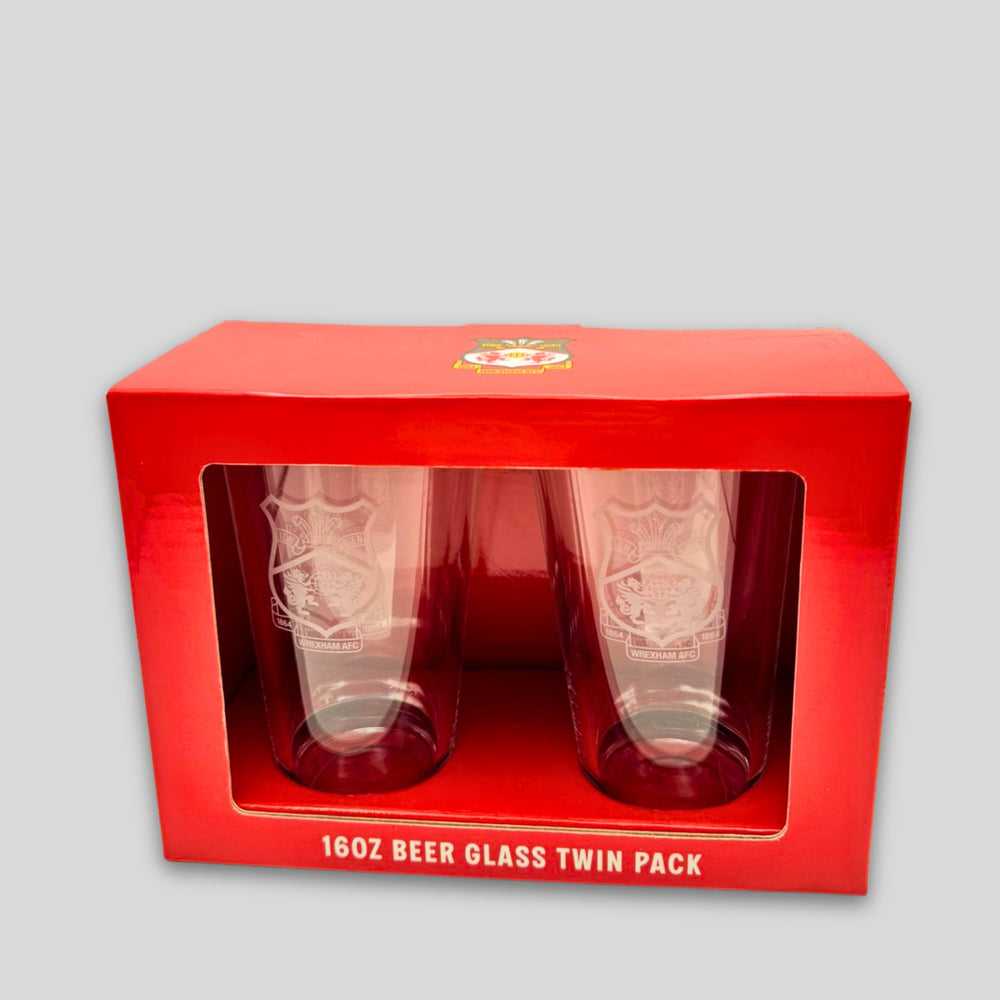 WAFC Twin Pack Straight Pint Glasses
