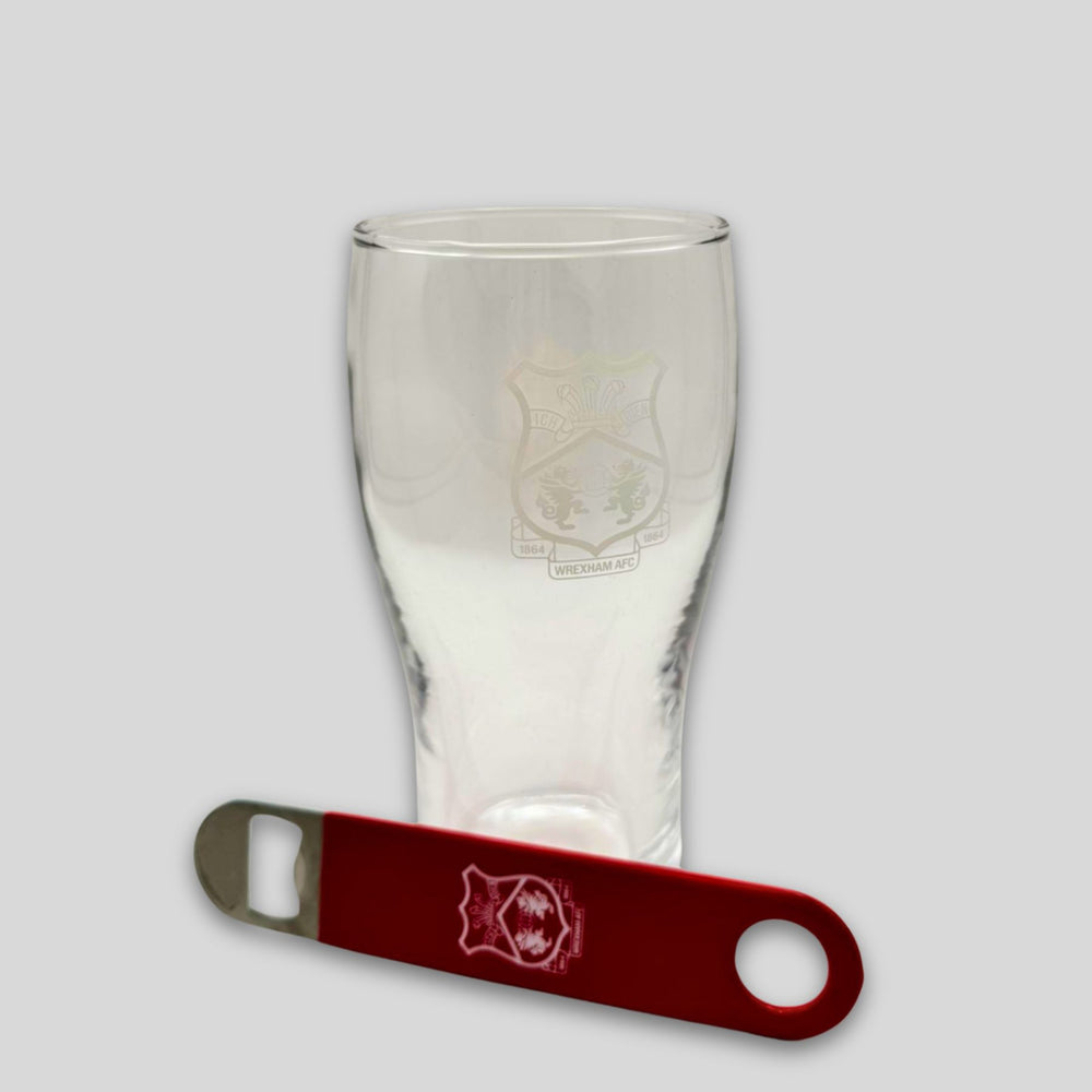 WAFC Glass & Bottle Opener Set