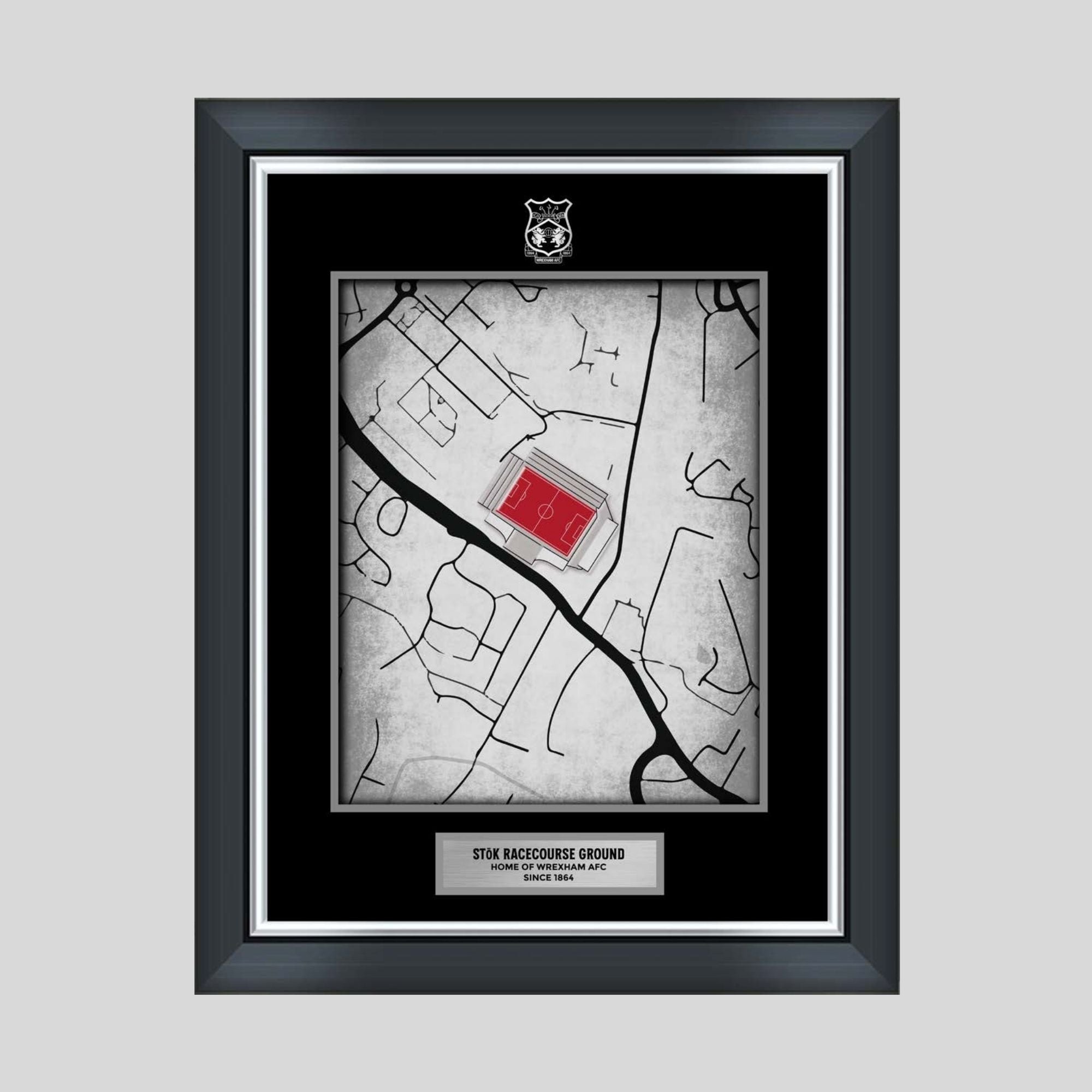12x16” Framed Print - The Racecourse Map