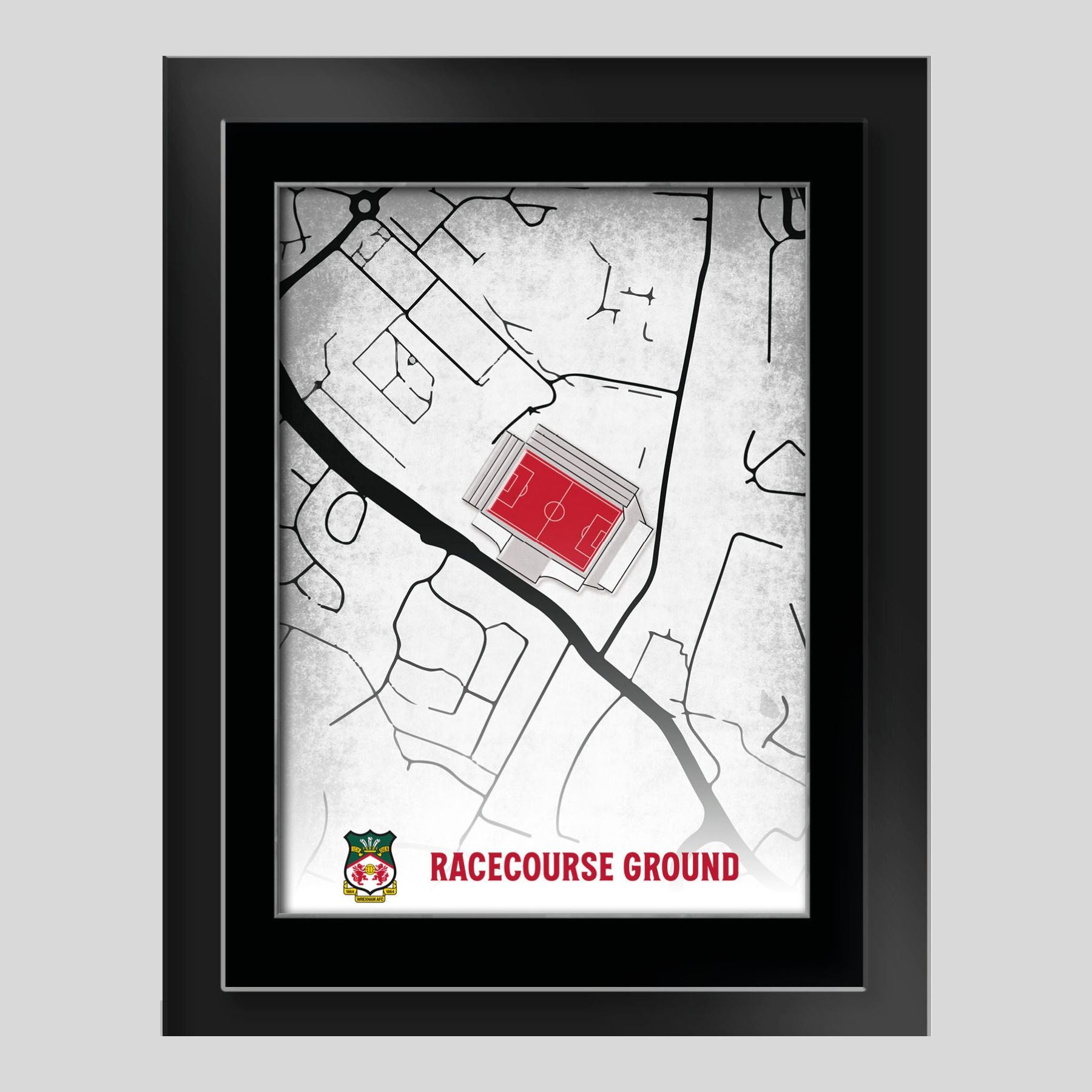 6x8” Framed Print - The Racecourse Map