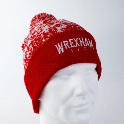 WAFC Red Snowflake Bobble Hat