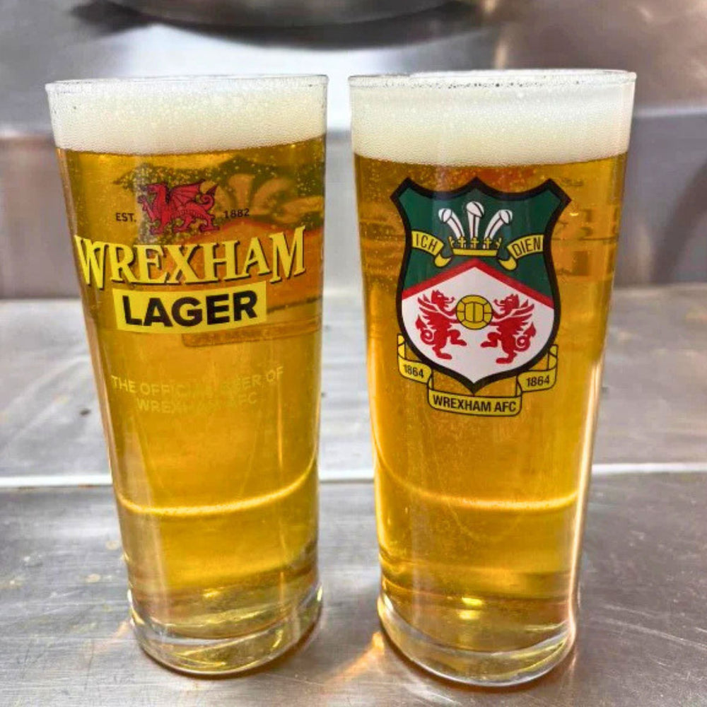 Wrexham Lager Co-Branded Pint Glass