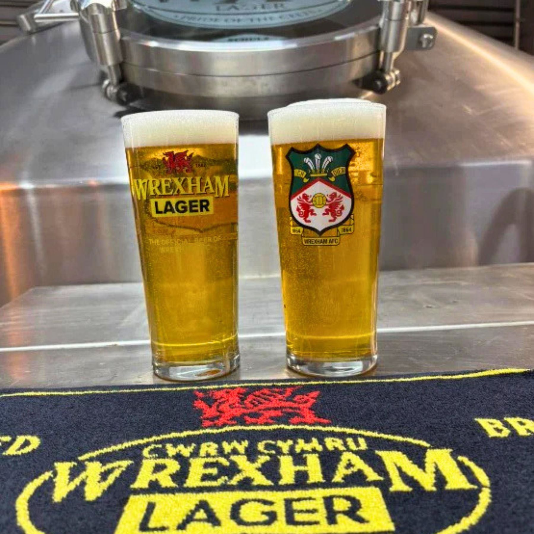 Wrexham Lager Co-Branded Pint Glass