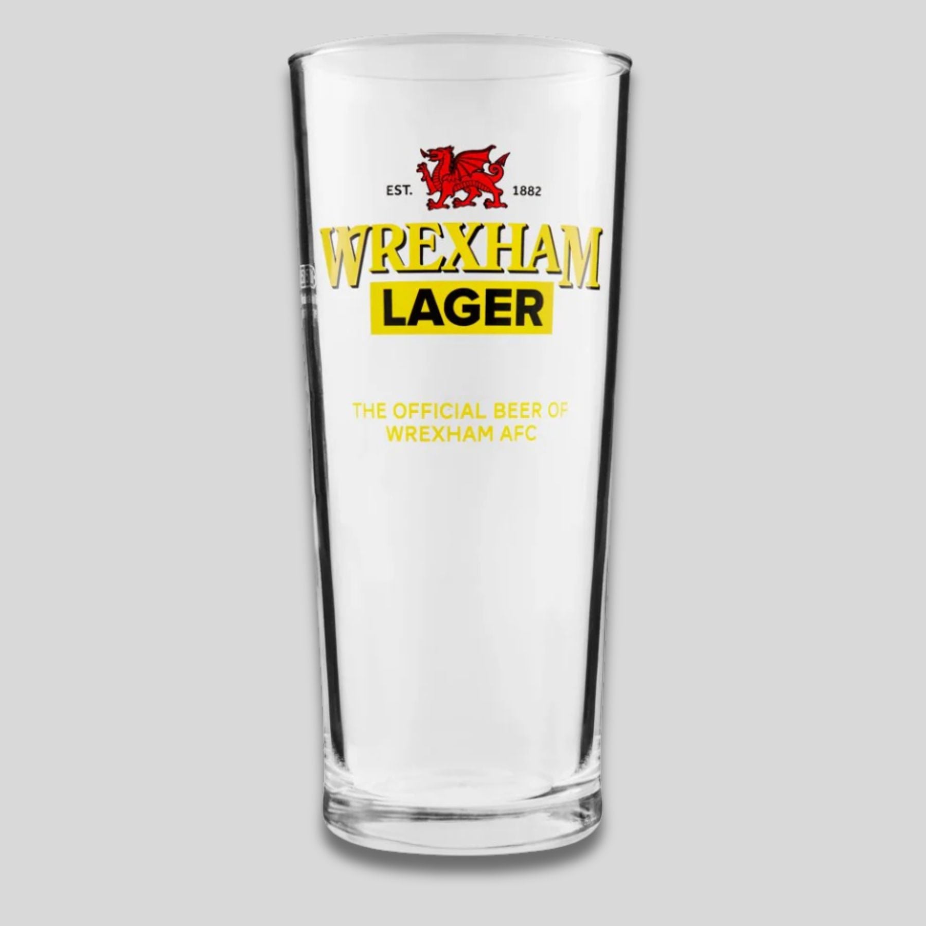 Wrexham Lager Co-Branded Pint Glass