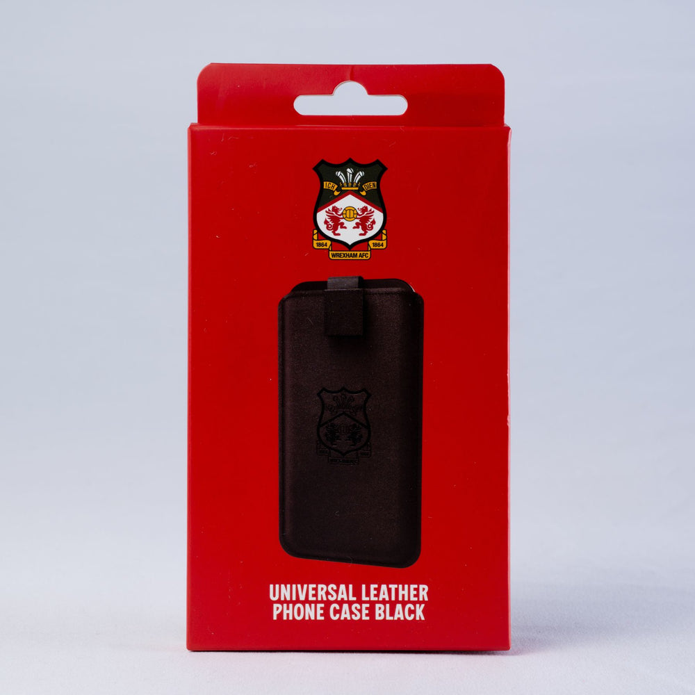 WAFC Black Leather Phone Case