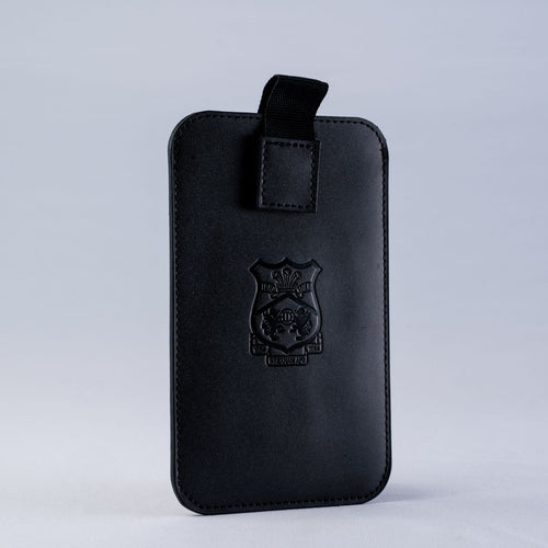 WAFC Black Leather Phone Case