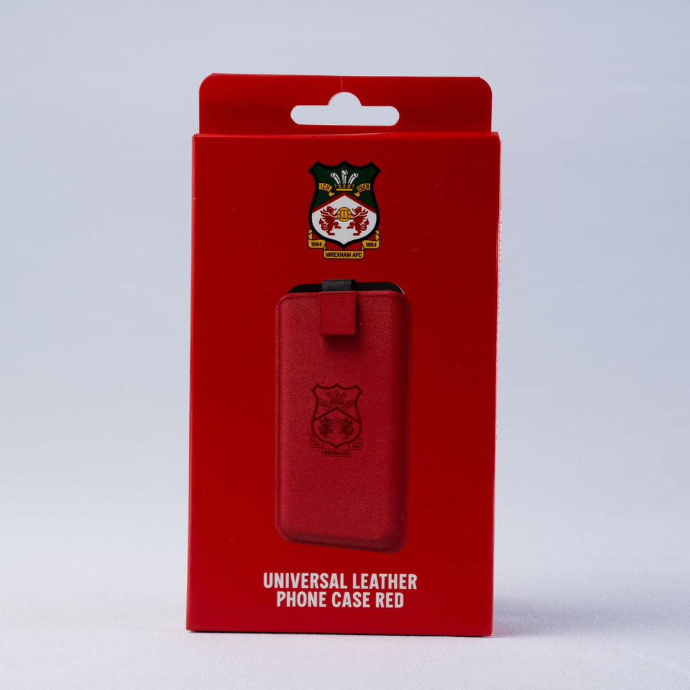 WAFC Red Leather Phone Case