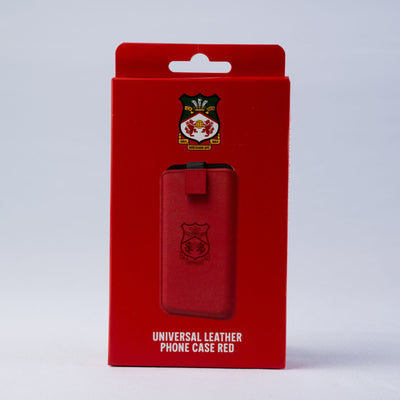 WAFC Red Leather Phone Case